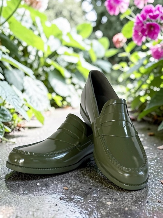 G.H. Bass & Co. Shoes - G.H. Bass & Co. Whitney Rubber Rain Loafer Shoes | 6